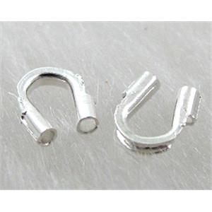 Wire Protectors, Copper, silver plated, 4x5mm [FD092SP]