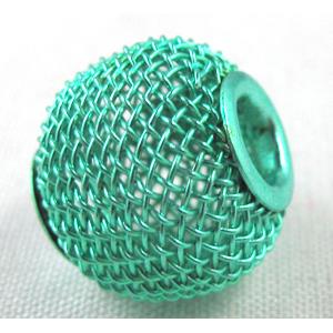 mesh bead, iron, 30mm dia, 6mm hole [FD102-30MM]