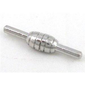 jewelry findings, Magnetic, platinum, approx 5.5x25mm [FD119]