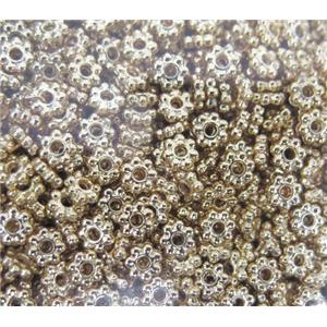 colorfast copper spacer bead, gold plated, approx 4mm dia [FD204]