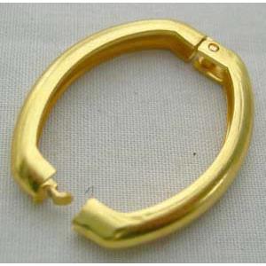 gold plated necklace shortener, copper, 20x27mm [FDC009GP]