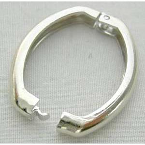 Platinum Plated Jewelry Copper Necklace Shorteners, 20x27mm [FDC010PP]