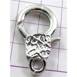 Platinum Plated Copper Lobster Clasp, 8x16mm [FDC188PP-K333]