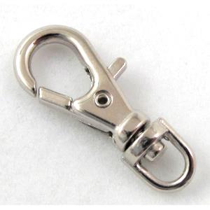 Platinum Plated Alloy Clasp, 10x23mm [FDC226PP]