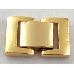 clip Watchstrap clasp, golden plated, 12x19mm [FDC231GP]