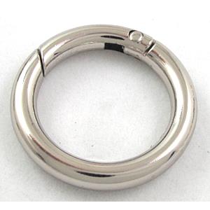 Necklace Shortener, allay, platinum plated, 35mm dia, 5.5mm thin [FDC236PP-35MM]
