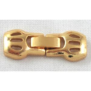 Watchstrap clasp, golden plated, 11x28mm [FDC242GP]