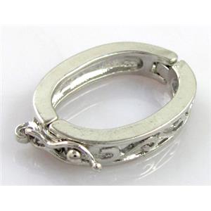 Necklace Shortener, copper, platinum plated, 18x28mm [FDC248PP]