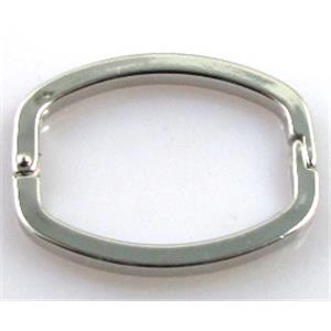 Necklace Shortener, copper, platinum plated, 21x26mm [FDC249PP]