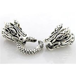 bracelet alloy toggle clasp, end cord, 10x20mm, 7mm hole [FDC259]