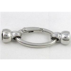 end of cord, alloy clasp for necklace, bracelet, gold, approx 16x30mm, [FDC280]