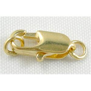 Gold Plated Copper Lobster Clasp, 8x17mm [FDC804GP]