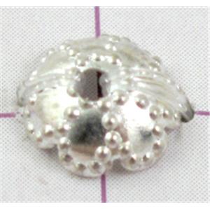 bead-Caps, copper, Platinum Plated, 6mm dia [FDCAPS014PP-C875  ]