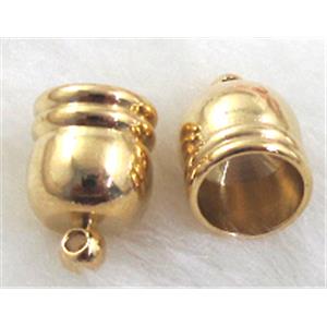 gold plated copper cord-End Caps, 10x12mm, inside:8mm [FDCAPS022GP]