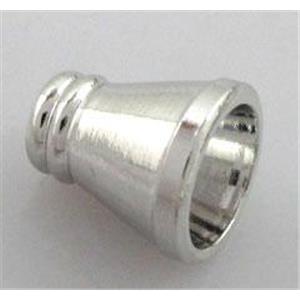 Copper end Caps, platinum plated, (6-10)x11mm [FDCAPS049PP]