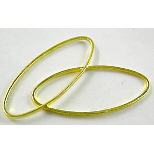 oval chain linker, close, copper, gold plated, 10x25mm [FDCJR02GP10X25]