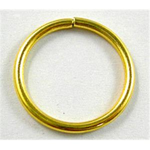 iron JumpRing, gold plated, approx 20mm [FDCJR05GP-20MM]