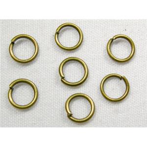 Antique Bronze Plated Jump Ring, iron, 8mm dia [FDCJR17BP-8MM]