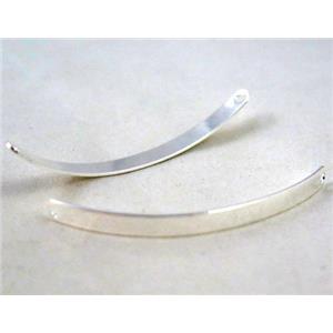 copper connector, silver plated, approx 4x48mm [FDCN938]