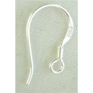 French Hook Earring, 725 Silver, 16.3mm high [FDERST001]