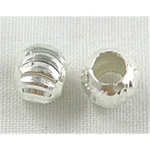 Swirl Carved Copper Round Spacer Beads, 6mm dia [FDFR008SP-6MM]