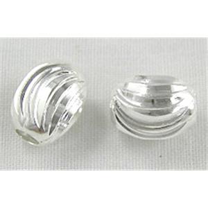 Swirl Carved Copper Rice Spacer Beads, 7x9mm [FDFR009SP-7X9]