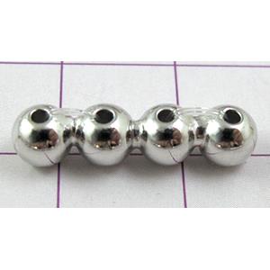 Platinum Plated copper ball spacer, 5mm dia, nickel free [FDFR024PP-5MM]