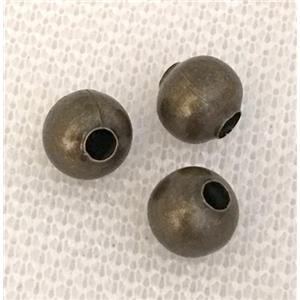 round beads, iron, bronze, 6mm diameter [FDFR029BP-6MM]
