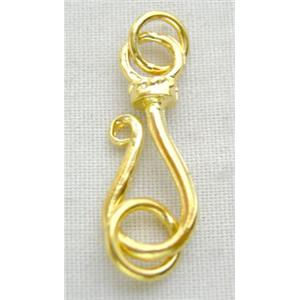 Gold Plated Copper Links, 7.2x24mm [FDGPK194]