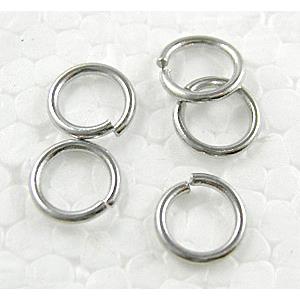 Platinum Plated Copper Jump Ring, Nickel Free, 7mm dia, approx 5000pcs [FDNF03PP-7MM]