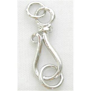 Silver Plated Copper Links, 24x7.2mm [FDSPK194]