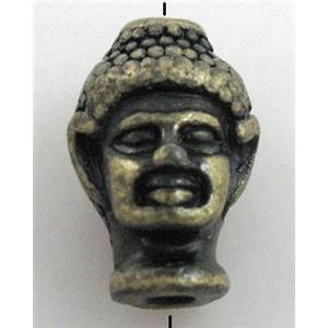 alloy spacer bead, buddha, anti-bronze, 9x13.5mm, 2mm hole [FDSTY1433]