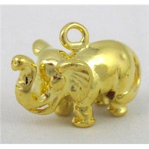 copper pendant for bracelet, necklace, gold plated, approx 11x15mm [FDSTY1968-15MM]