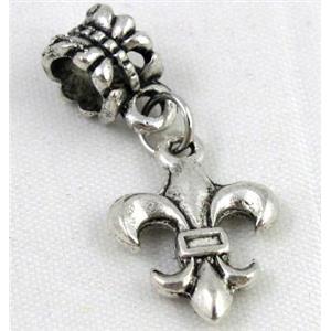 Bracelet spacer, alloy hanger, pendant, approx 20-30mm, 5mm hole [FDSTY1994]