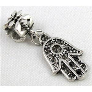 Bracelet spacer, alloy hanger, pendant, approx 20-30mm, 5mm hole [FDSTY1998]