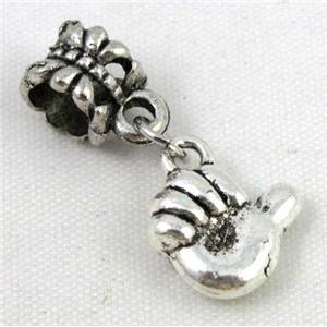 Bracelet spacer, alloy hanger, pendant, approx 20-30mm, 5mm hole [FDSTY1999]