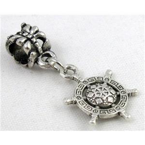 Bracelet spacer, alloy hanger, pendant, approx 20-30mm, 5mm hole [FDSTY2001]