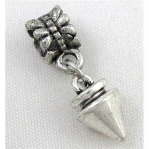 Bracelet spacer, alloy hanger, pendant, approx 20-30mm, 5mm hole [FDSTY2011]