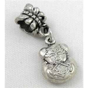 Bracelet spacer, alloy hanger, pendant, approx 20-30mm, 5mm hole [FDSTY2018]