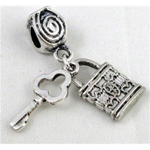 Bracelet spacer, alloy hanger, pendant, approx 20-30mm, 5mm hole [FDSTY2024]