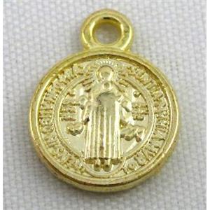 alloy pendant, gold plated, approx 8-12mm [FDSTYA2115]