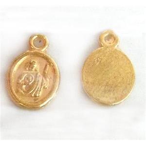 alloy pendant, gold plated, approx 8-12mm [FDSTYA2118]