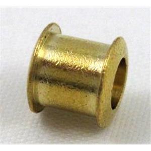 bracelet bar, alloy spacer with rhinestone, gold plated, approx 8mm, 4mm hole [FDSTYA2128]