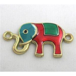 bracelet bar, enamel alloy connector, approx 17x28mm [FDSTYA2147]