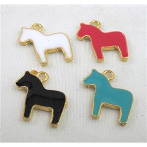 bracelet bar, enamel alloy pendant, approx 18x18mm [FDSTYA2154]