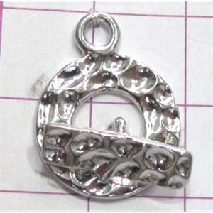 Copper toggle clasps, 16mm dia, stick: 14mm lng, color code: E golden [FDTG-K676GP]