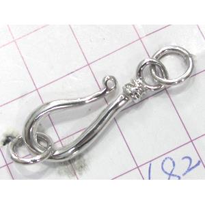 Copper toggle clasps, 10x36mm, color code: F platinum [FDTG-K682PP]