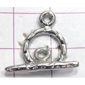 Copper toggle clasps, 12mm dia, stick: 20mm length, color code: E golden [FDTG-K684GP]