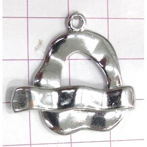 Copper toggle clasps, 24x30mm, stick: 30mm length, color code: E golden [FDTG-K697GP]