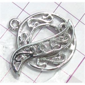 Copper toggle clasps, 23mm dia, stick: 30mm length, color code: E golden [FDTG-K703GP]